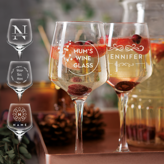 Personalised Engraved White Wine Glass