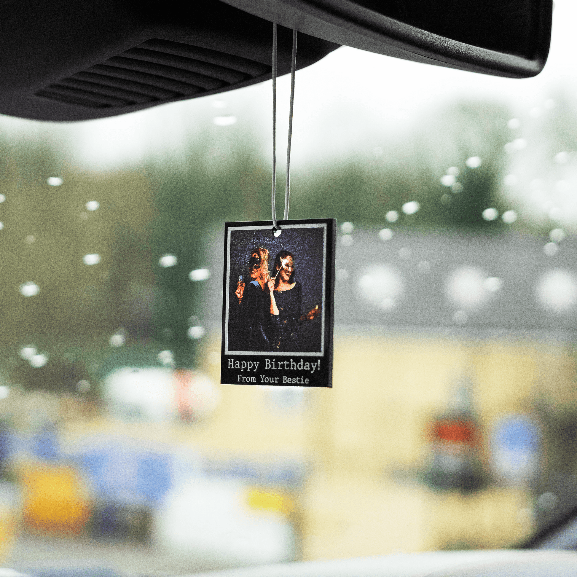 Personalised Black Car Polaroid - So Bespoke Gifts