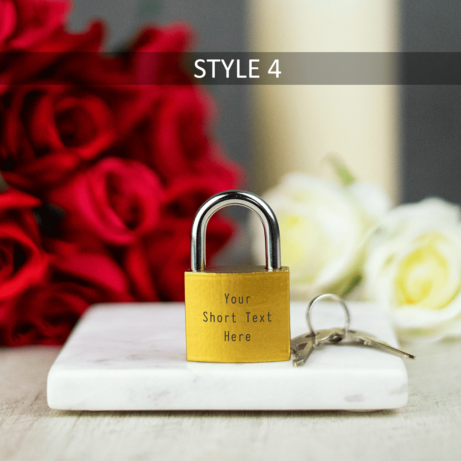 Personalised Engraved Couples Padlock - So Bespoke Gifts