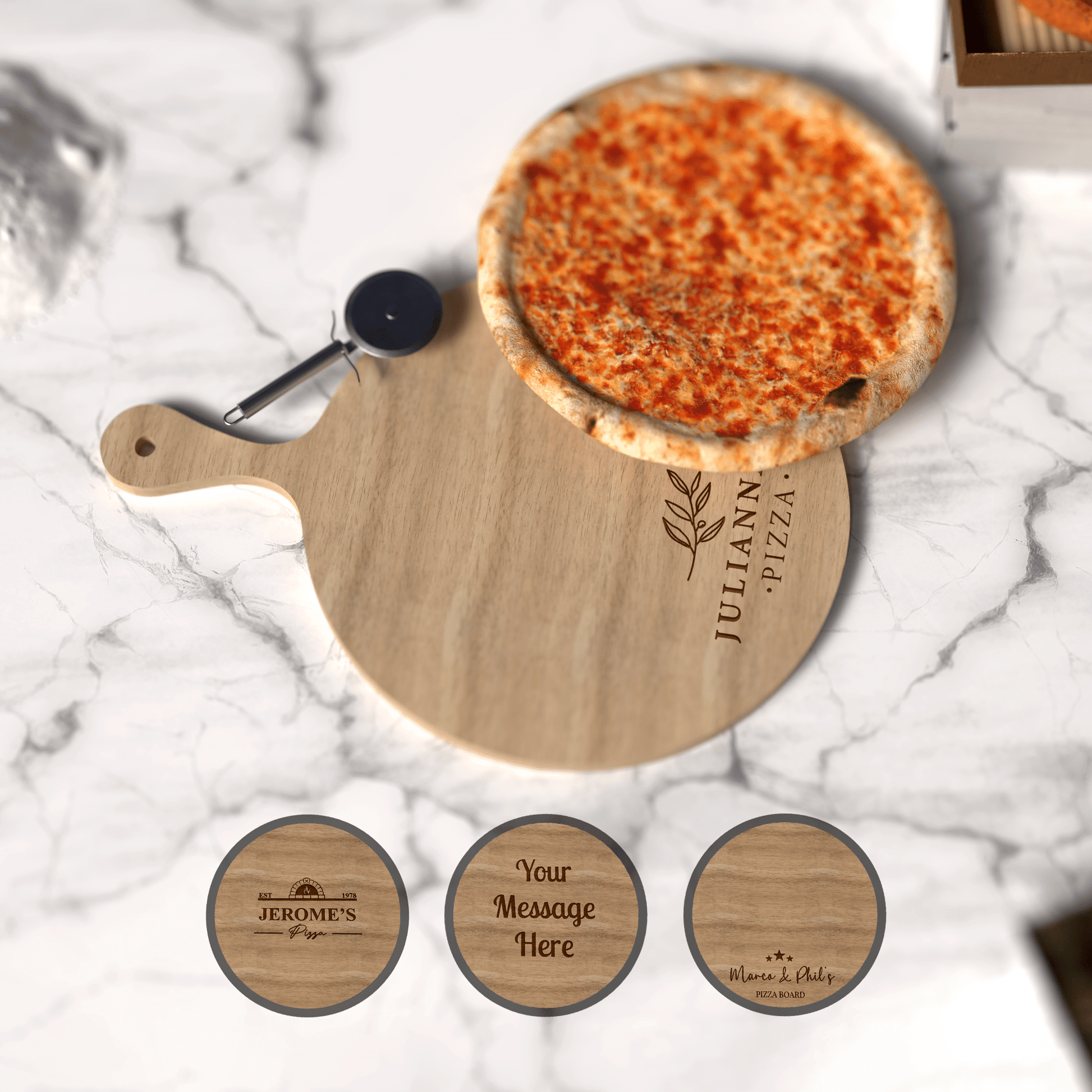 Personalised Engraved Pizza Board - So Bespoke Gifts