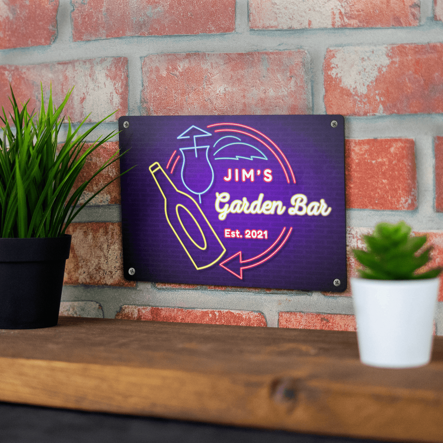 Personalised Printed Neon Bar Signs - So Bespoke Gifts