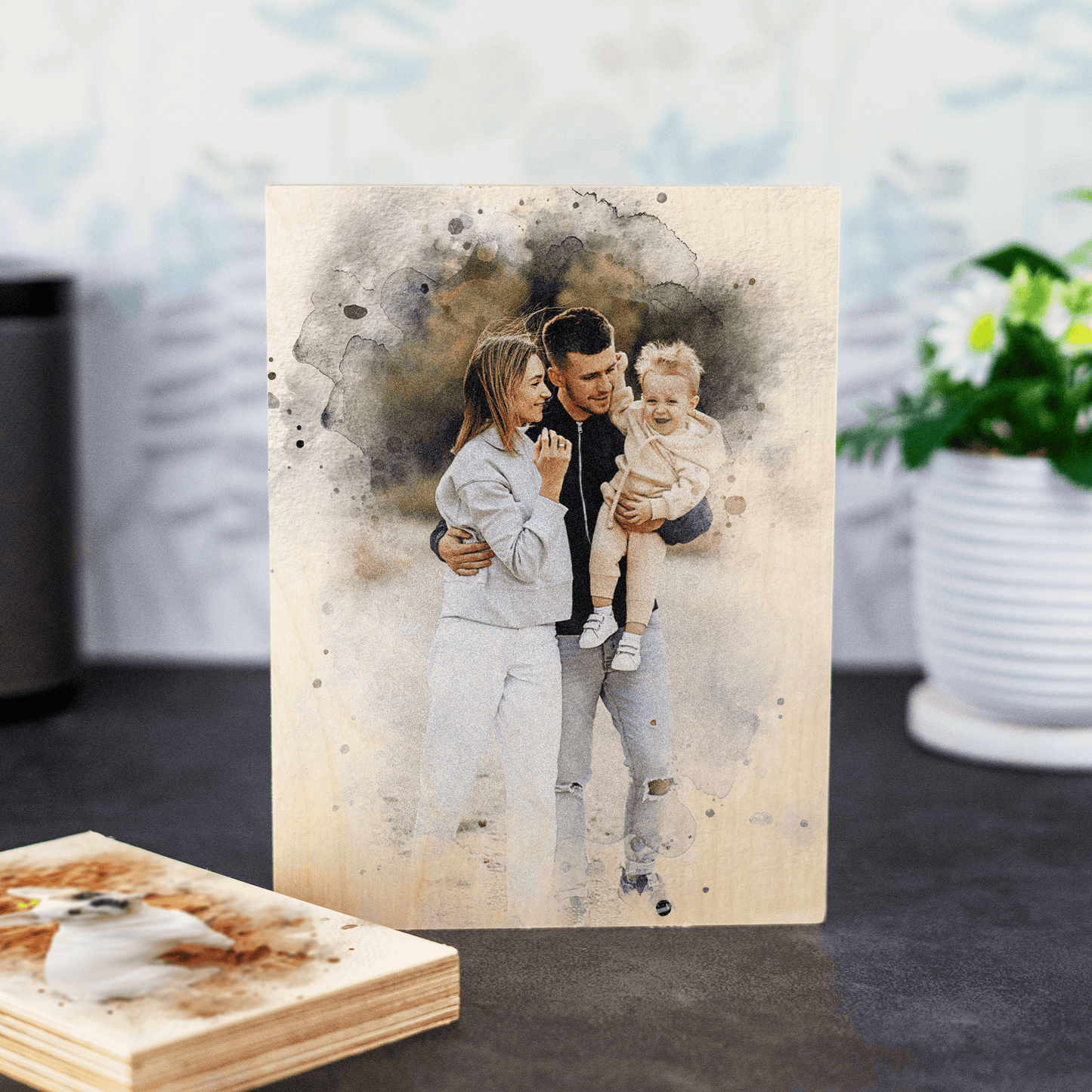 Personalised Printed Wooden Photo Block - So Bespoke Gifts