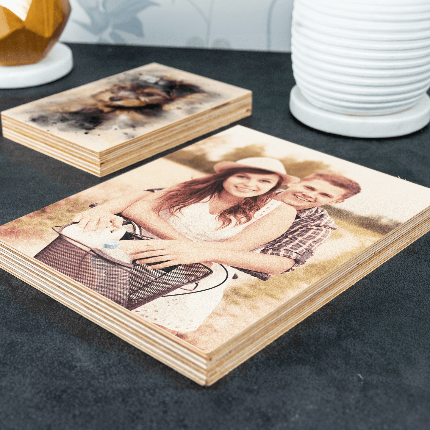 Personalised Printed Wooden Photo Block - So Bespoke Gifts