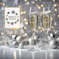 Personalised Engraved Christmas Champagne Flute