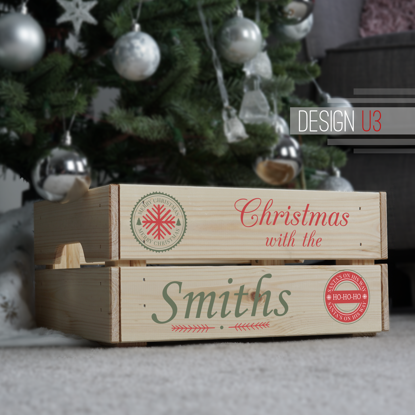 Personalised Printed Christmas Eve Crate