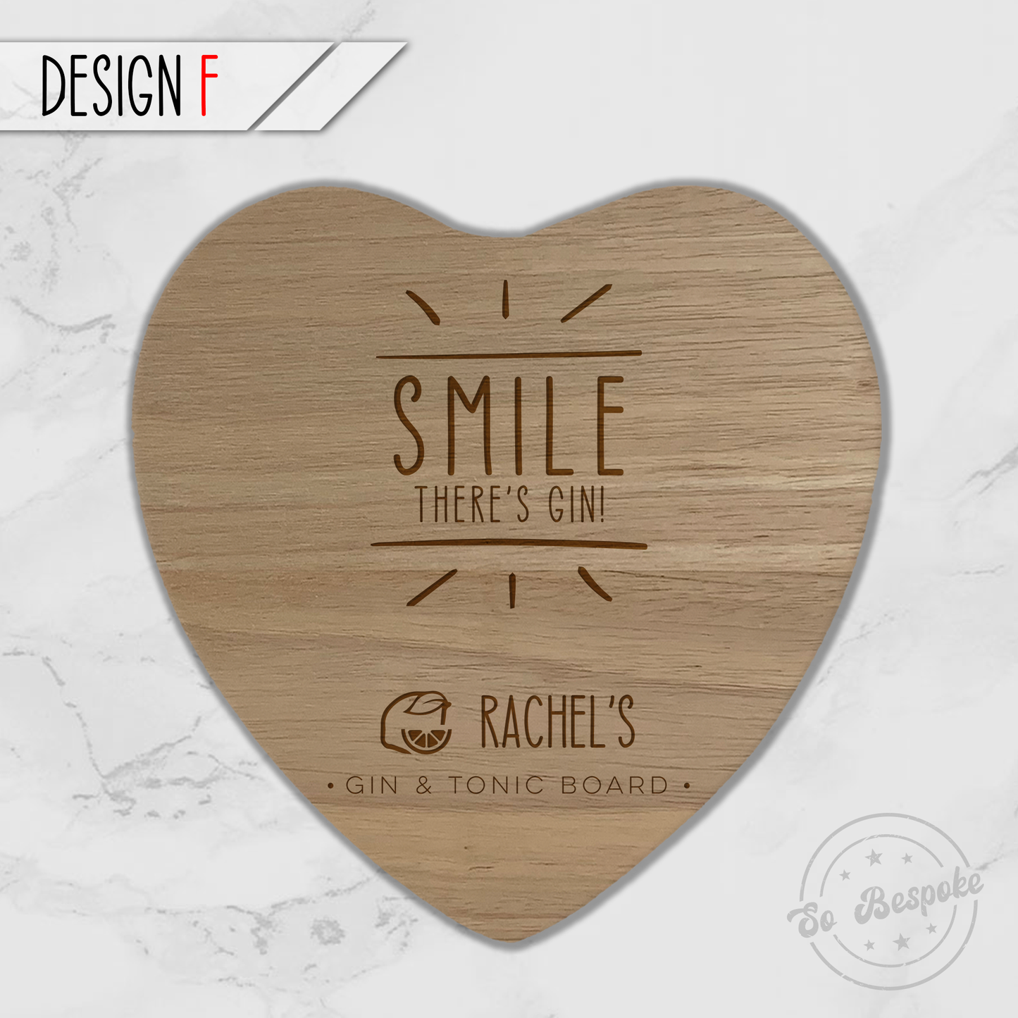 Personalised Engraved Heart Chopping Board