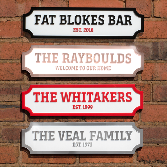 Personalised 3D Acrylic Street Sign