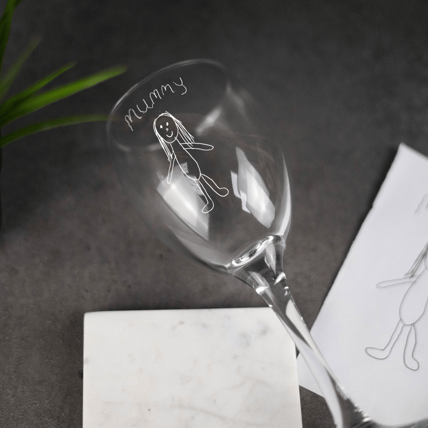 Engraved Custom Handwriting Wine Glass - So Bespoke Gifts