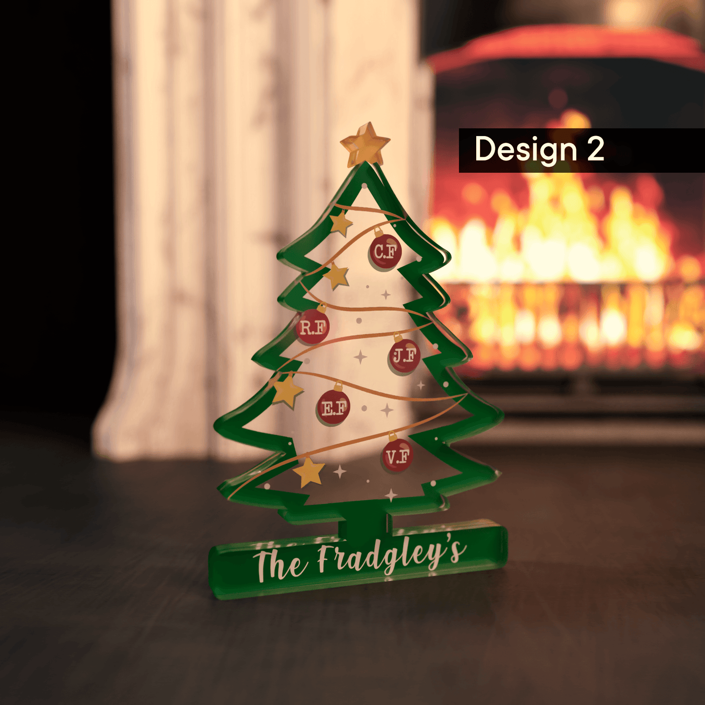 Personalised Acrylic Christmas Tree Ornament - So Bespoke Gifts