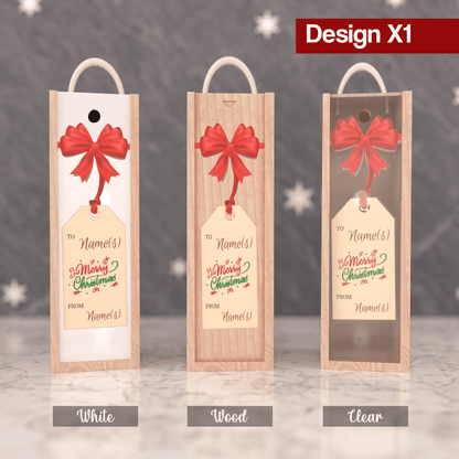 Personalised Christmas Wine Box - So Bespoke Gifts