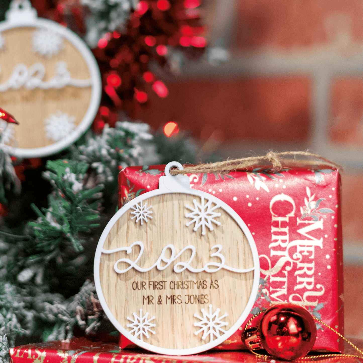 Personalised Engraved 3D Bauble - So Bespoke Gifts