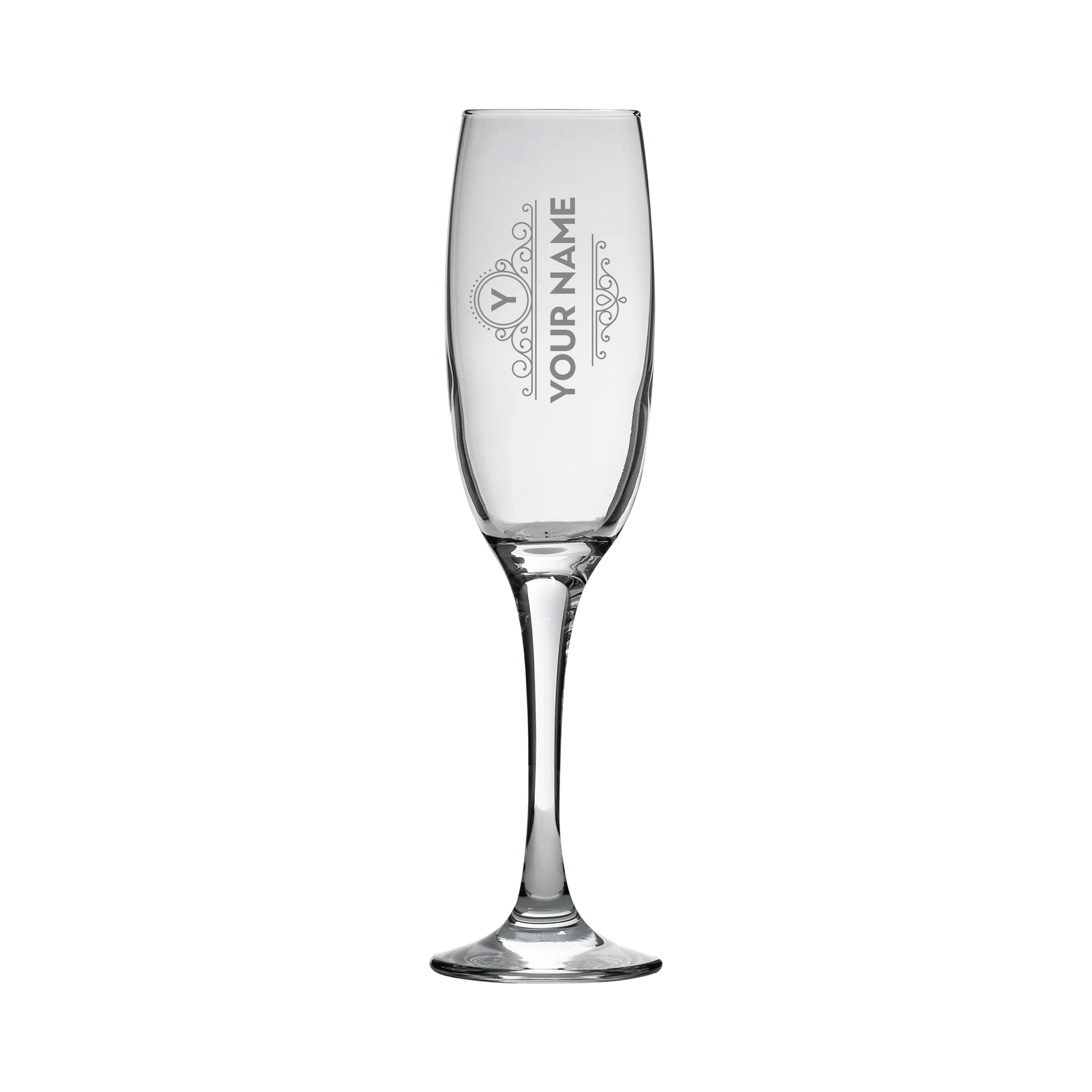 Personalised Engraved Champagne Flute Glass - So Bespoke Gifts