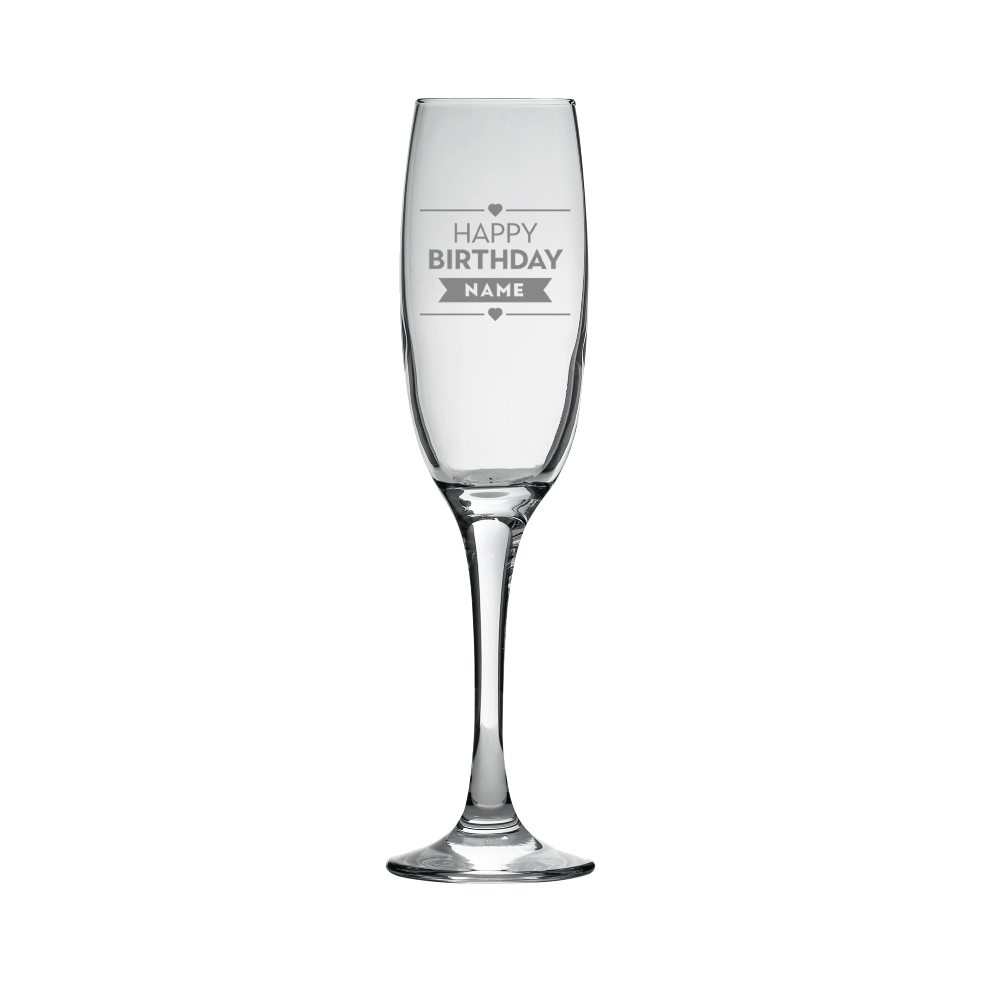 Personalised Engraved Champagne Flute Glass - So Bespoke Gifts