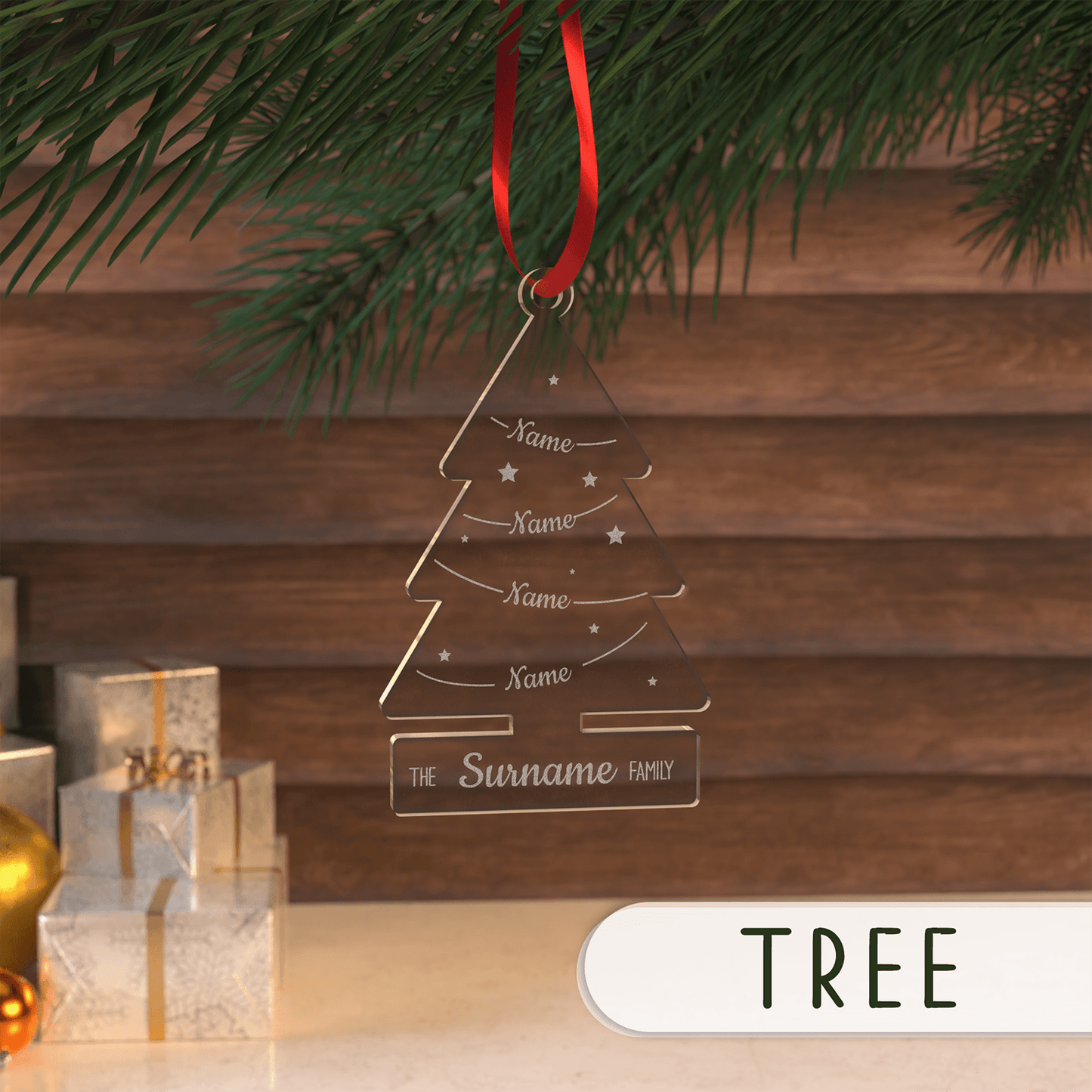 Personalised Engraved Christmas Tree Ornament - So Bespoke Gifts