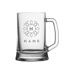 Personalised Engraved Glass Beer Tankard - So Bespoke Gifts