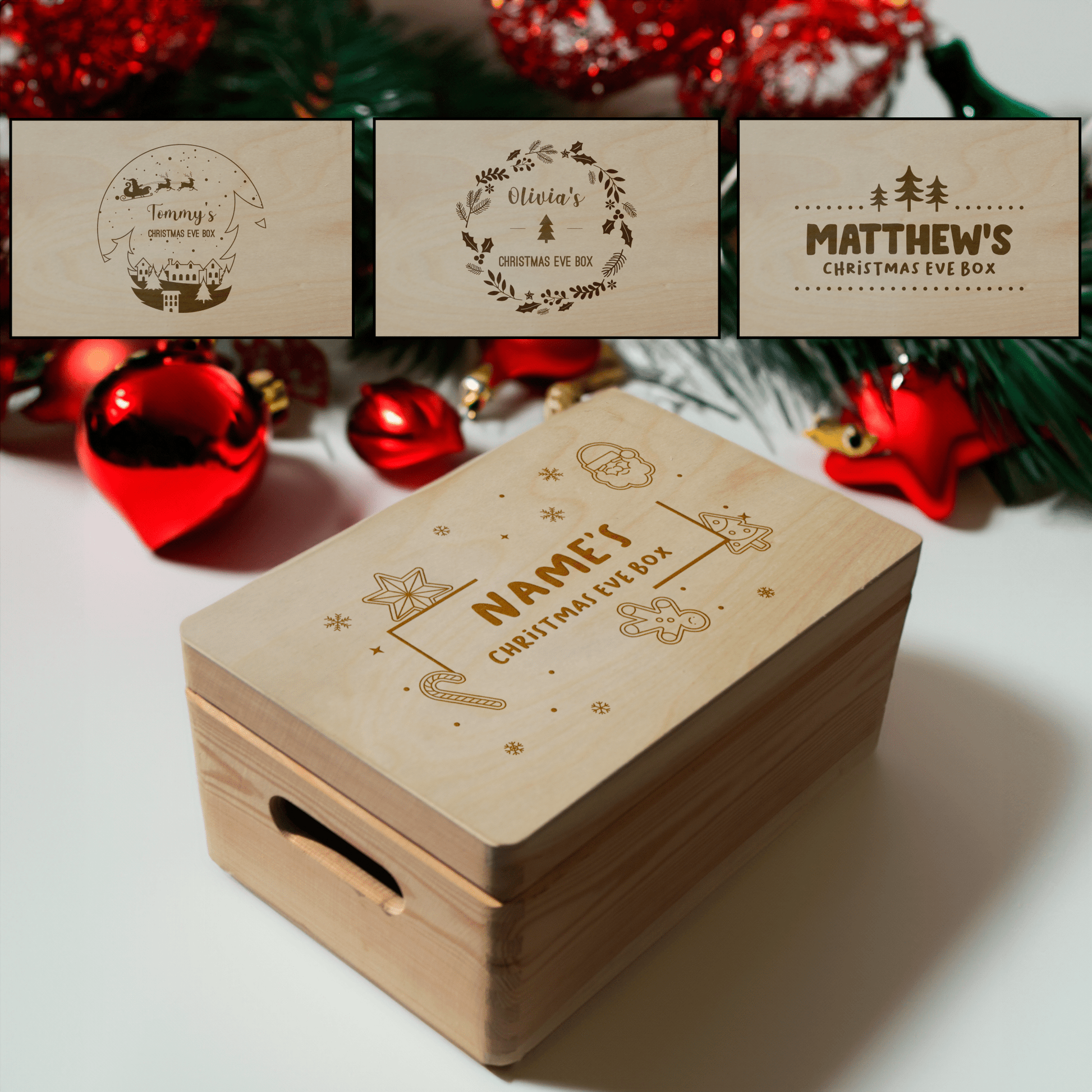 Personalised Engraved Large Christmas Eve Box - So Bespoke Gifts
