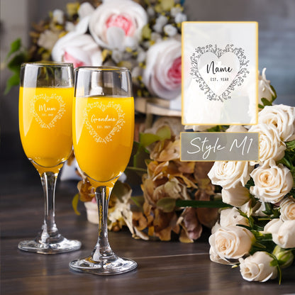 Personalised Engraved Mother's Day Champagne Flute - So Bespoke Gifts