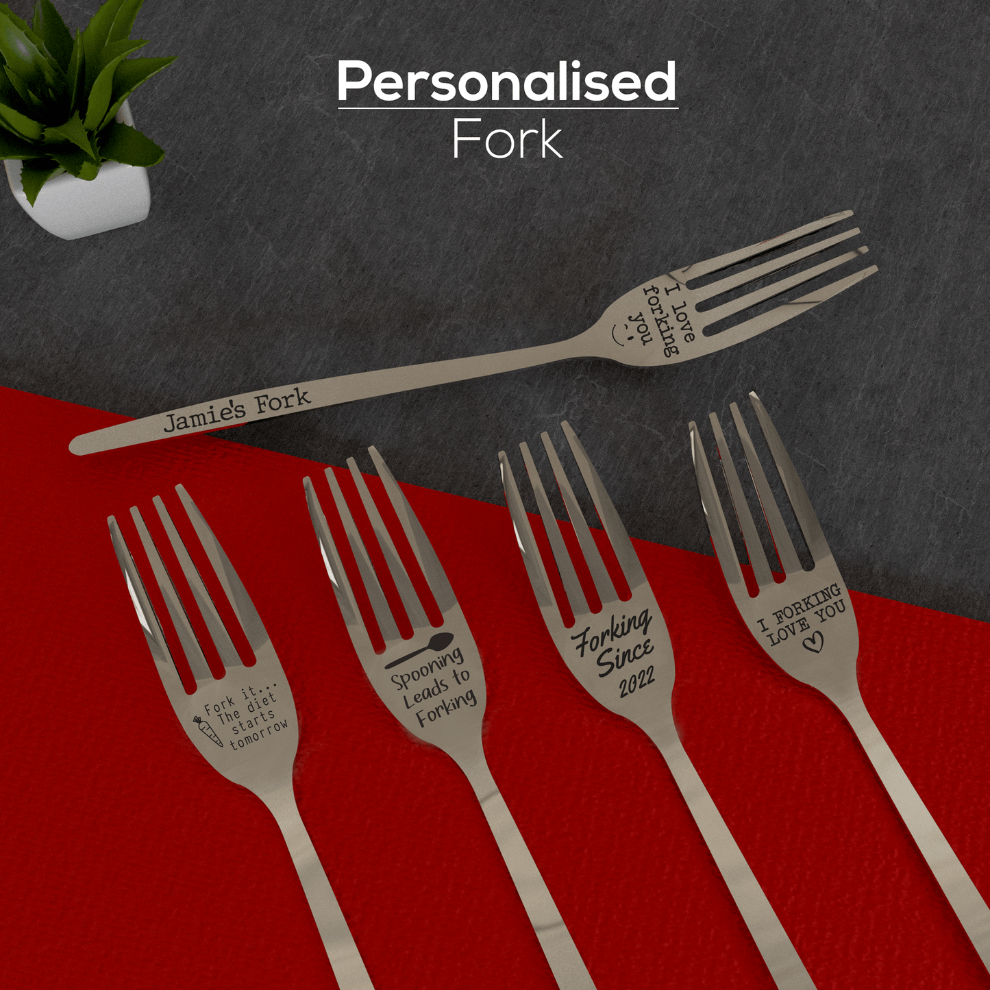 Personalised Engraved Novelty Fork - So Bespoke Gifts