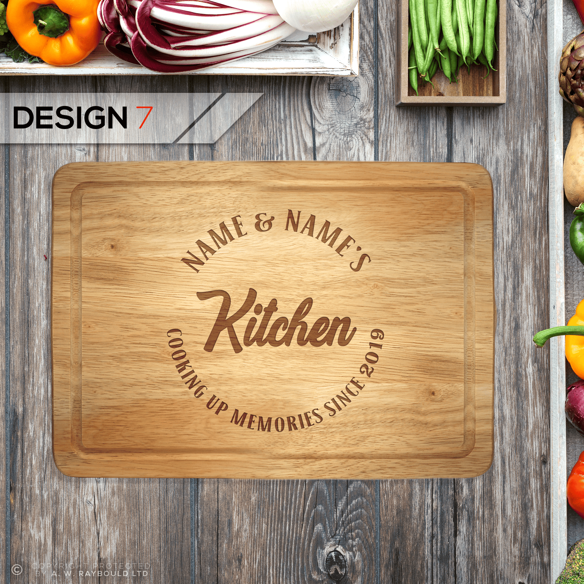 Personalised Engraved Rectangle Chopping Board - So Bespoke Gifts