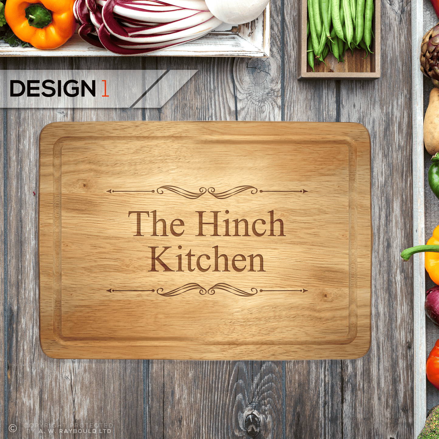 Personalised Engraved Rectangle Chopping Board - So Bespoke Gifts