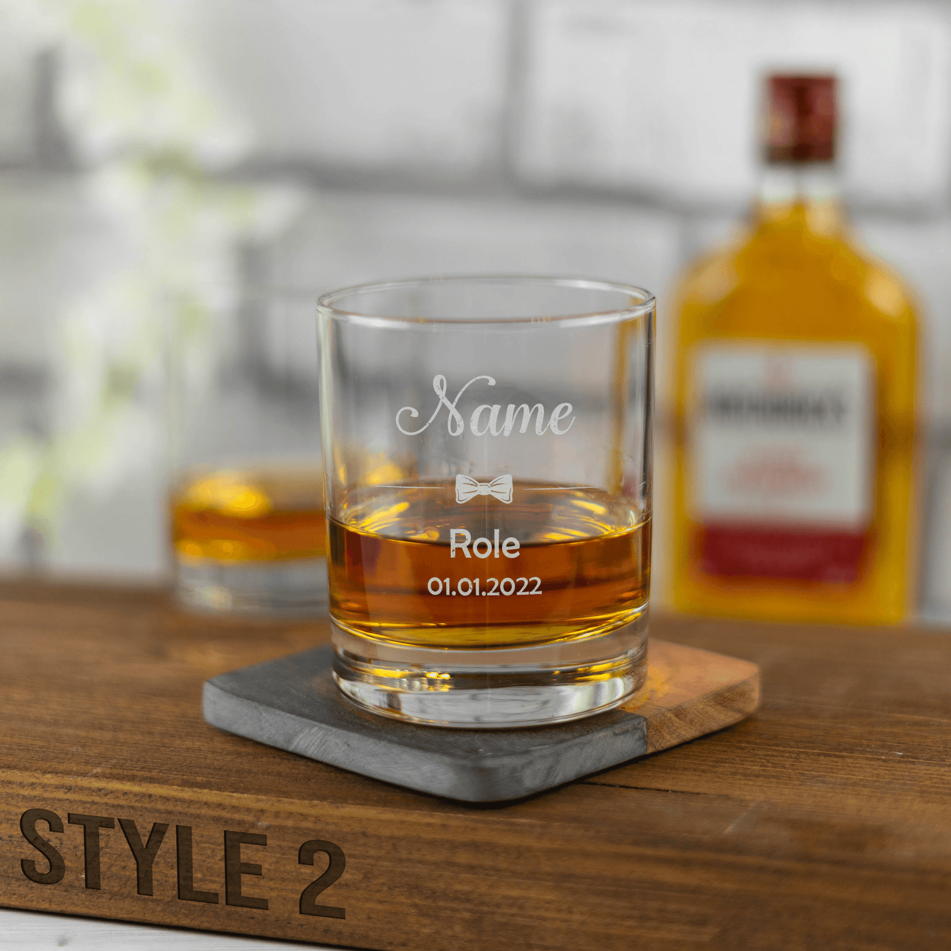 Personalised Engraved Wedding Whiskey Glasses - So Bespoke Gifts