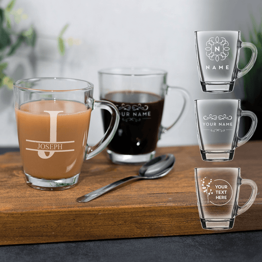 Personalised Glass Mug - So Bespoke Gifts