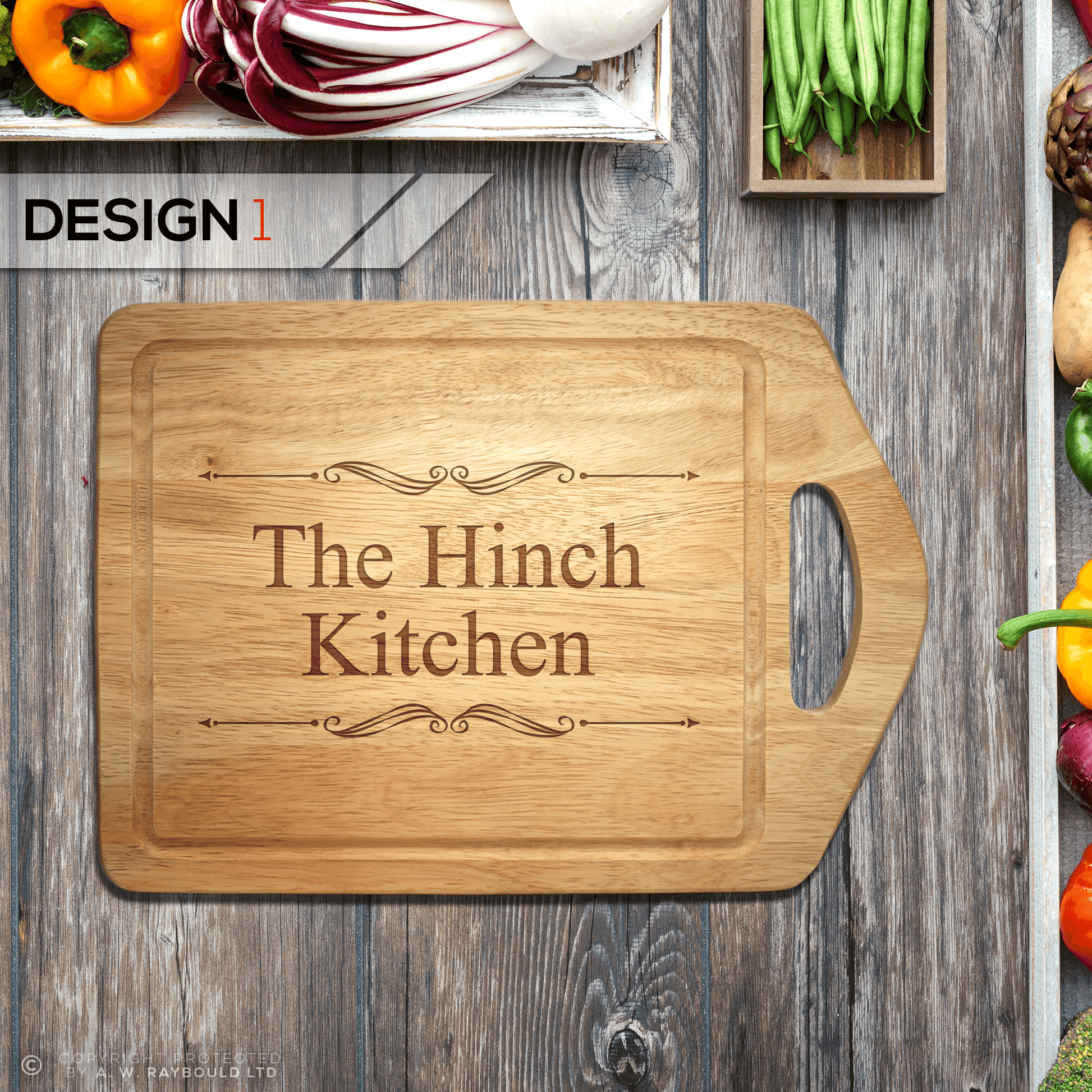 Personalised Handle Chopping Board - So Bespoke Gifts