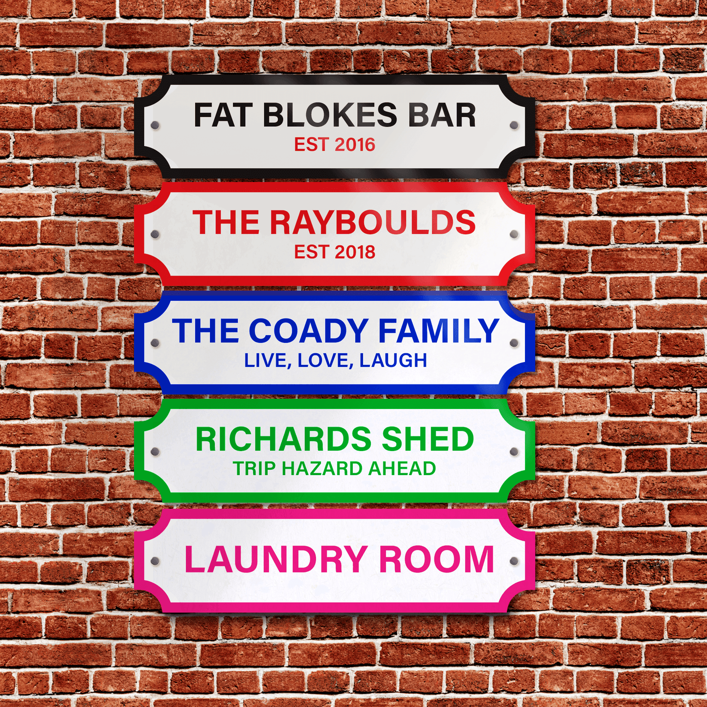 Personalised Printed Acrylic Street Sign - So Bespoke Gifts