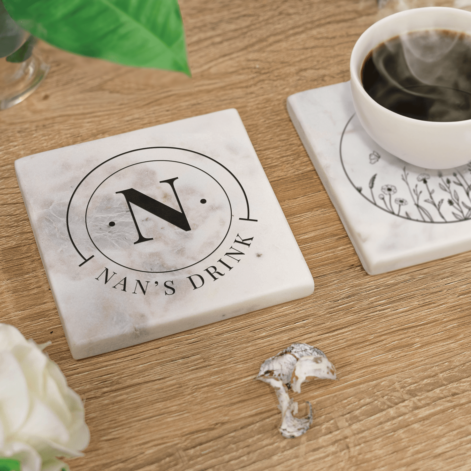 Personalised Printed Marble Coaster - So Bespoke Gifts