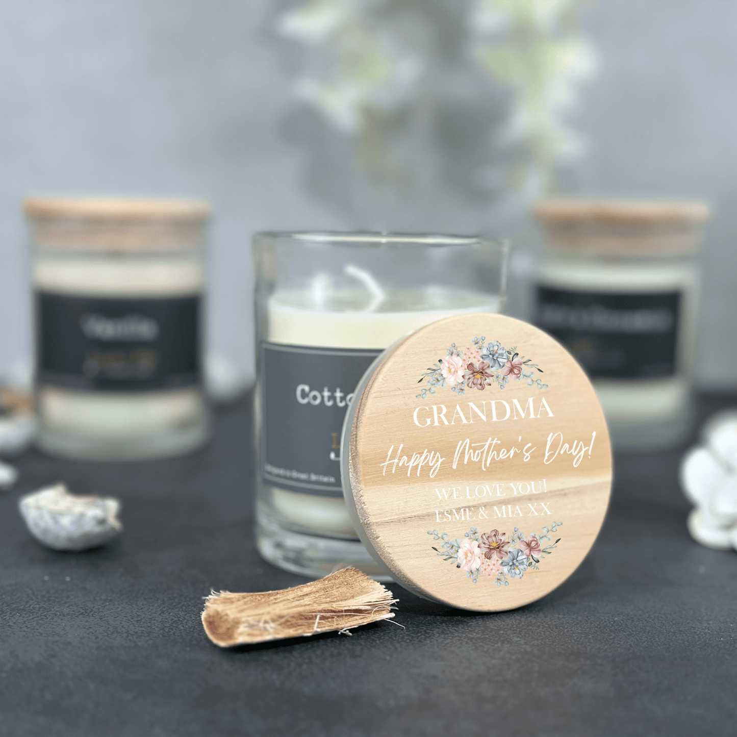 Personalised Printed Mothers Day Candle - So Bespoke Gifts